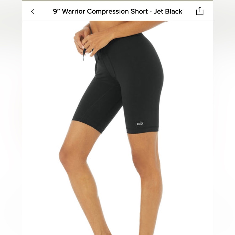 Alo warrior compression shorts size M